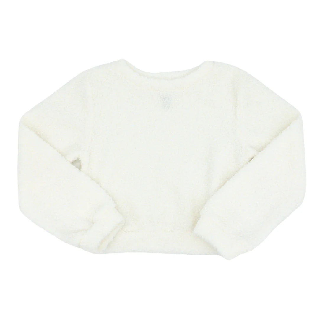 White Cozy Tween Sweater