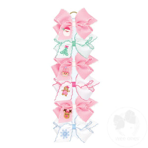 NEW Pink Christmas Medium Bows