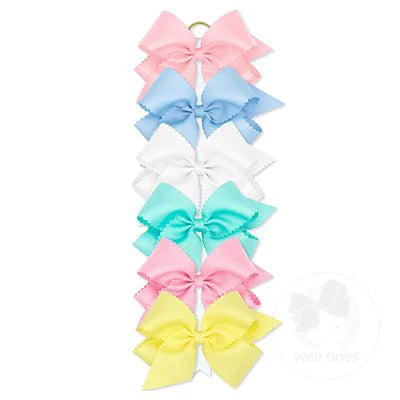 WeeOnes Scallop Spring Bows