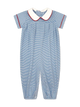 Pleated Seaside Blue SS Long Bubble