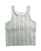 Blue/Coral/Green Trellis Lib Tank