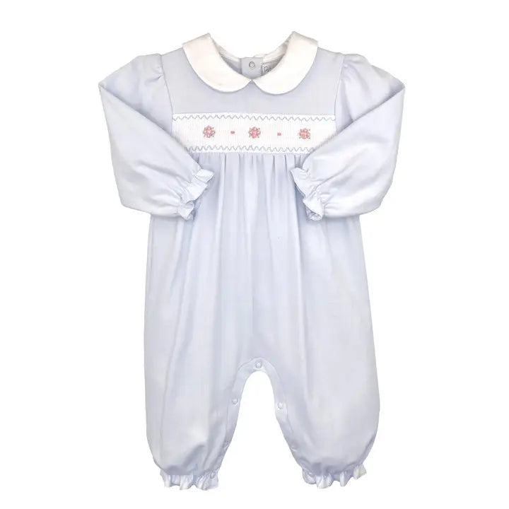 Smocked Flower Knit Longall