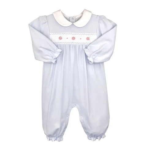 Smocked Flower Knit Longall