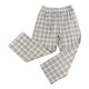 Blue/Brown Plaid Knit Pants