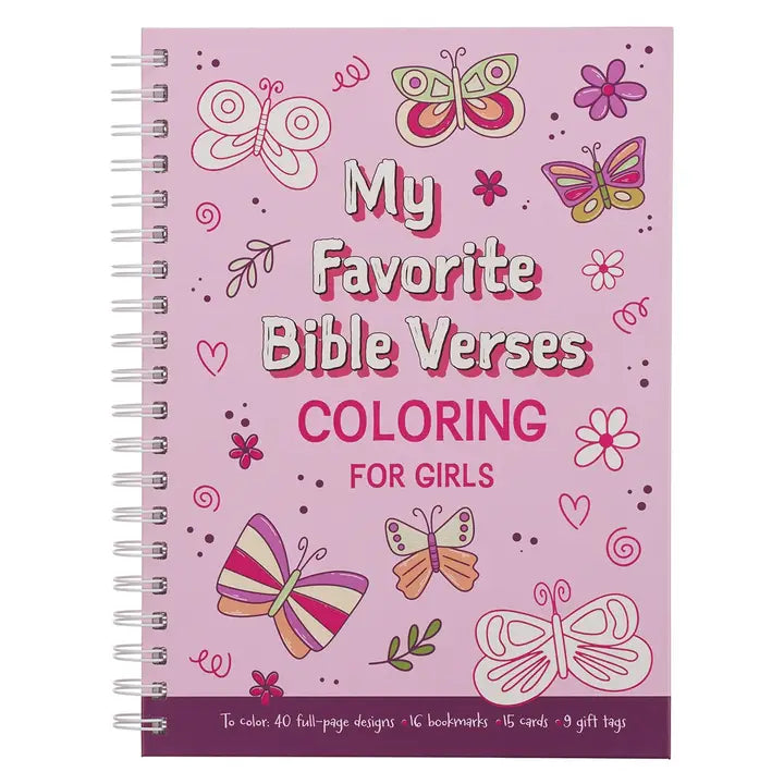 Bible Verses Coloring Book For Girls