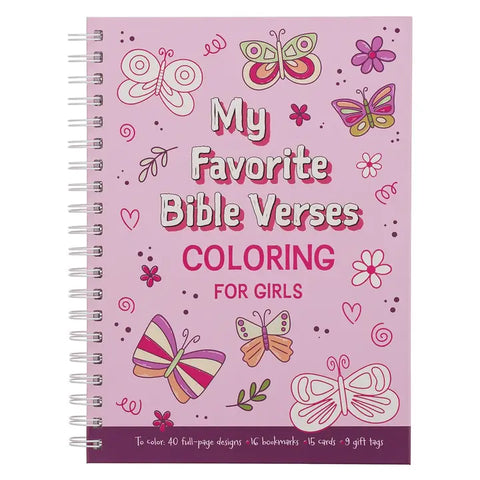 Bible Verses Coloring Book For Girls