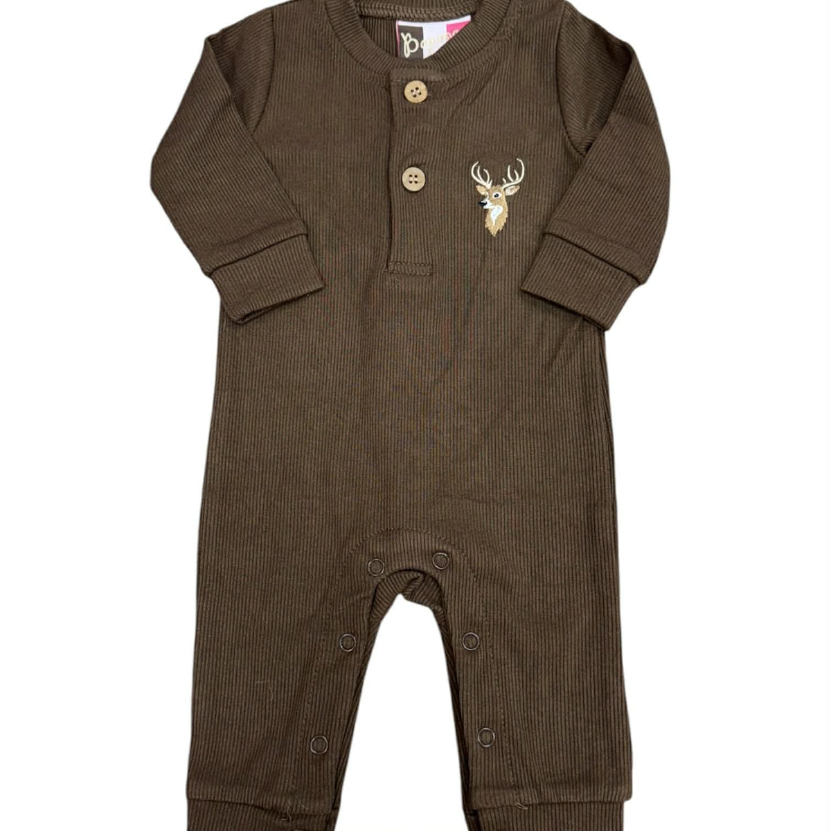 Deer Henley Romper