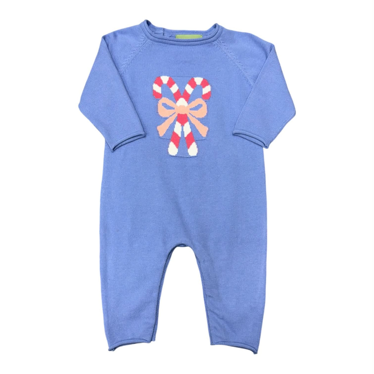 Pink Candy Cane Sweater Romper