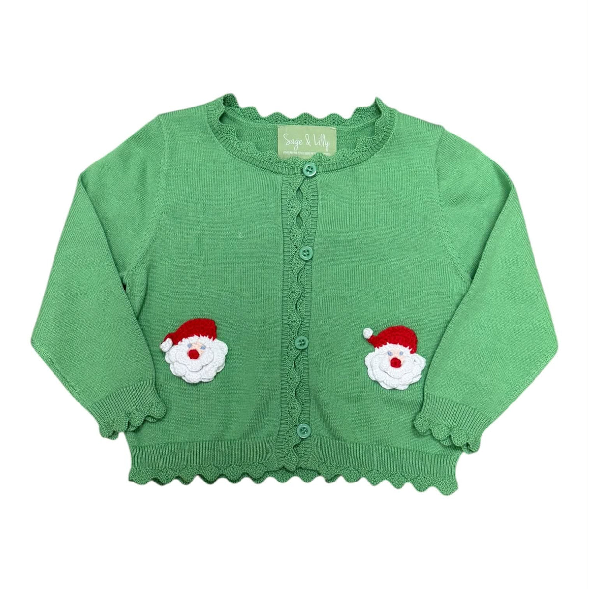 Crocheted Santa Cardigan