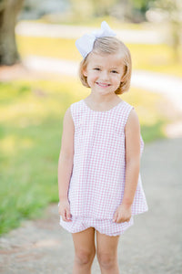 Lottie Red Check Bloomer Set