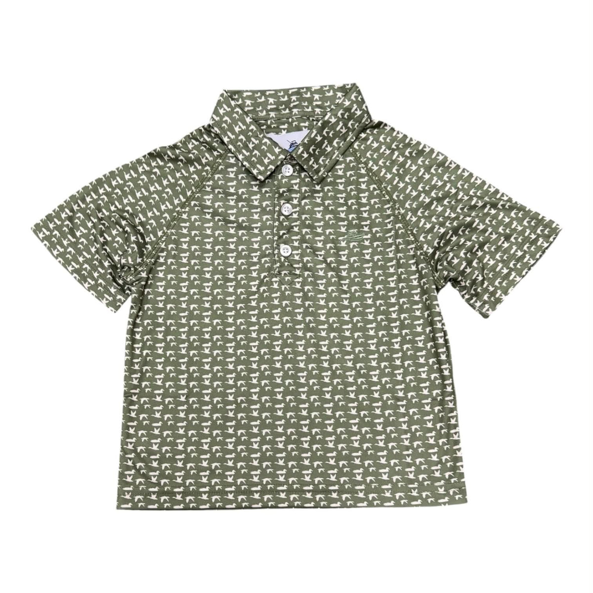 Southbound Olive Ducks Performance Polo