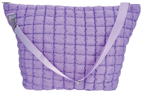 Vivid Violet Puffy Weekender Bag