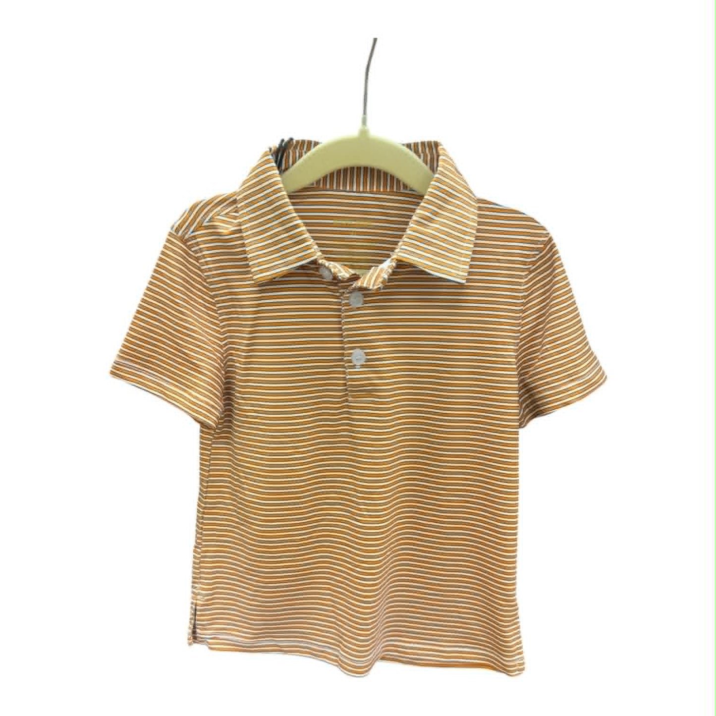Meripex Orange/Navy Striped Polo