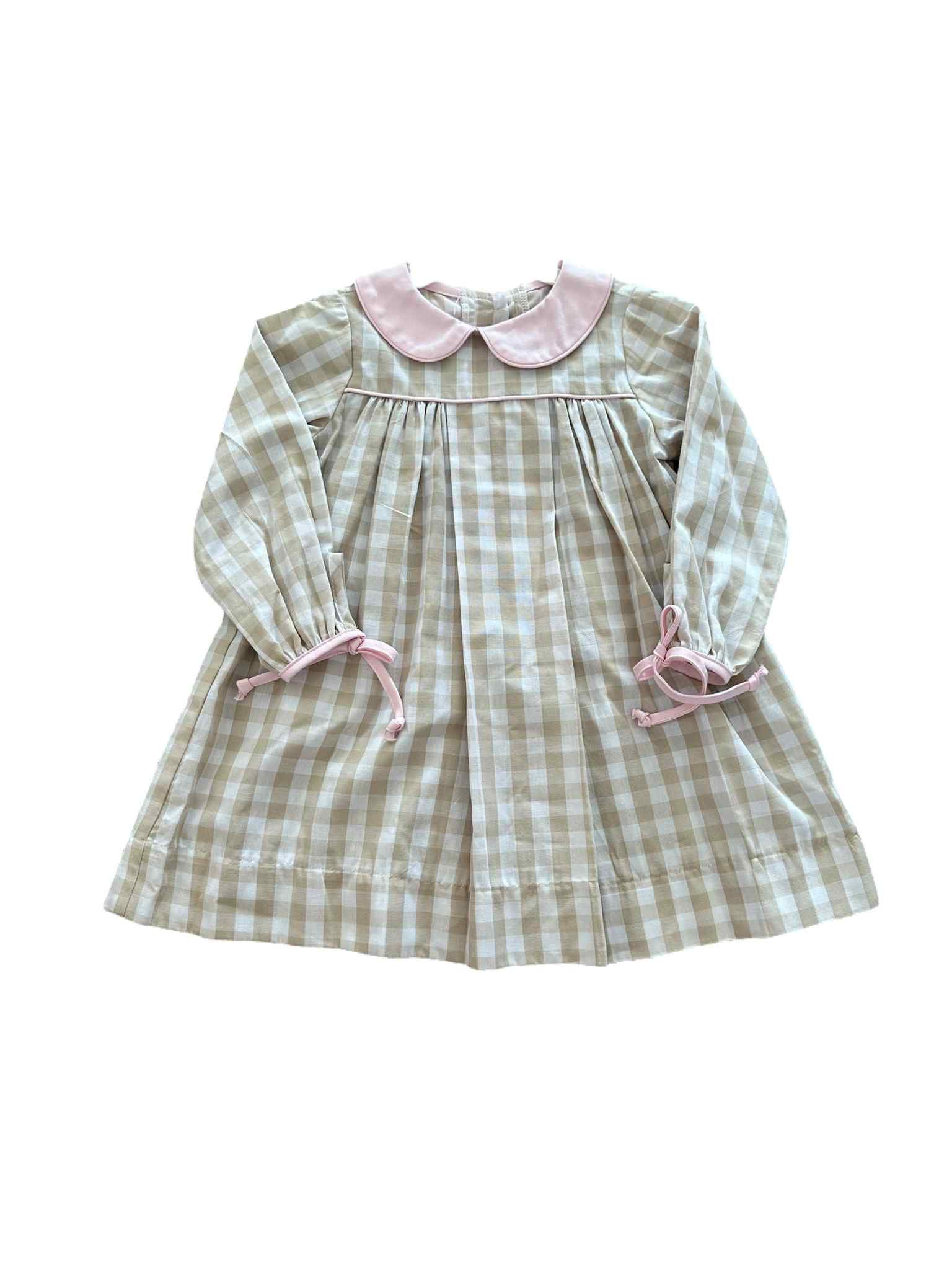 Khaki Check Dress