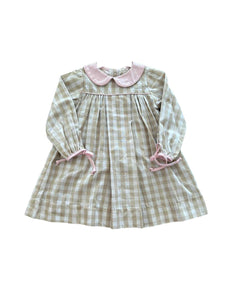 Khaki Check Dress