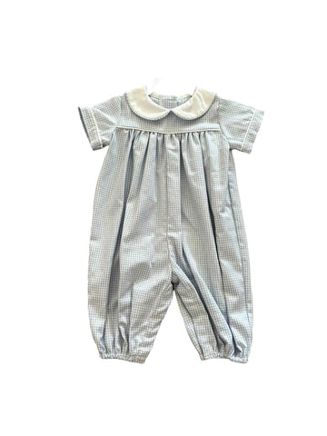 Blue Check Ox Long Bubble