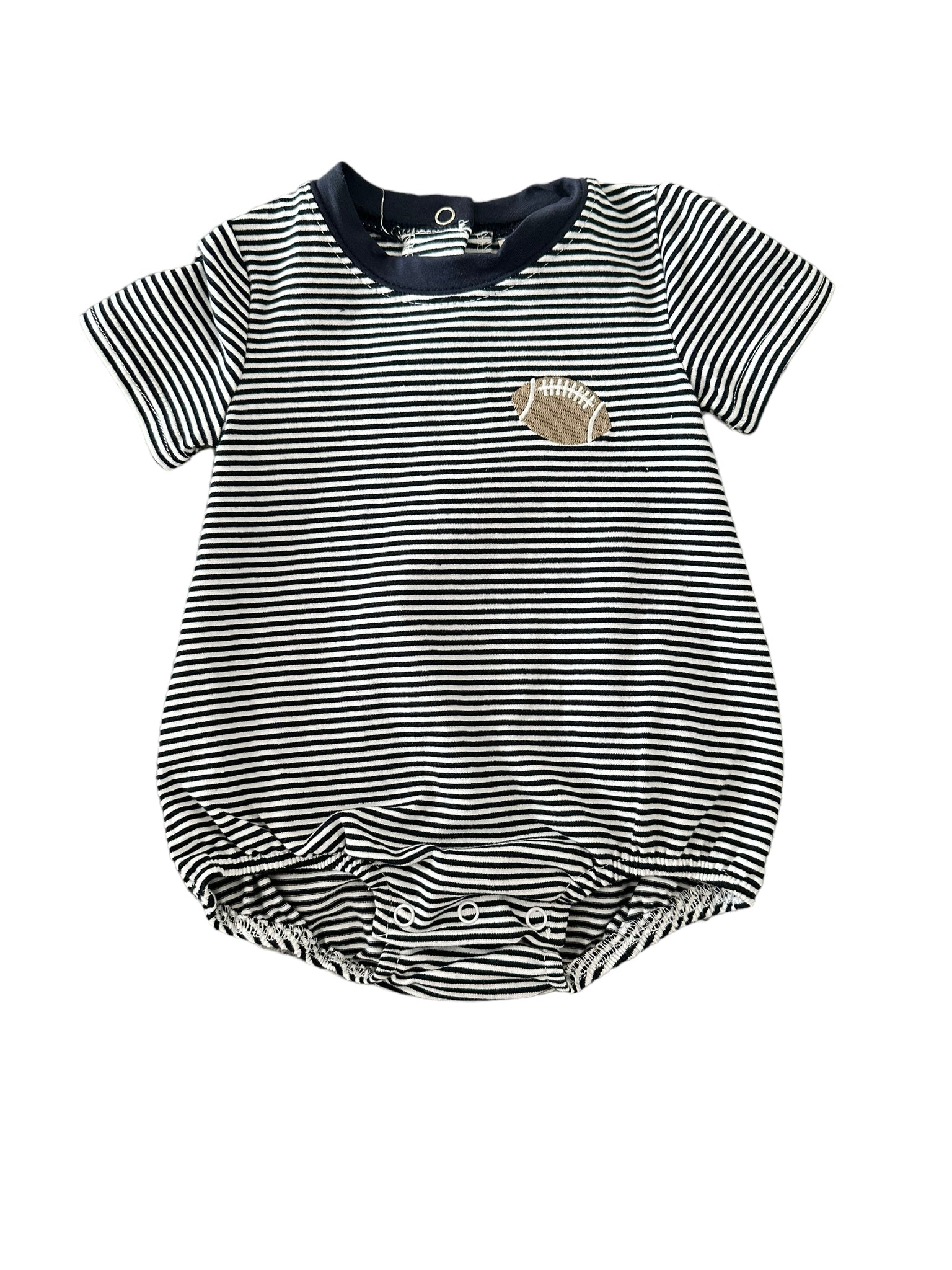 Navy Stripe Tailgate Boy Bubble