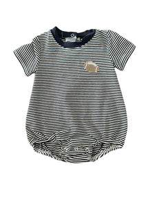 Navy Stripe Tailgate Boy Bubble