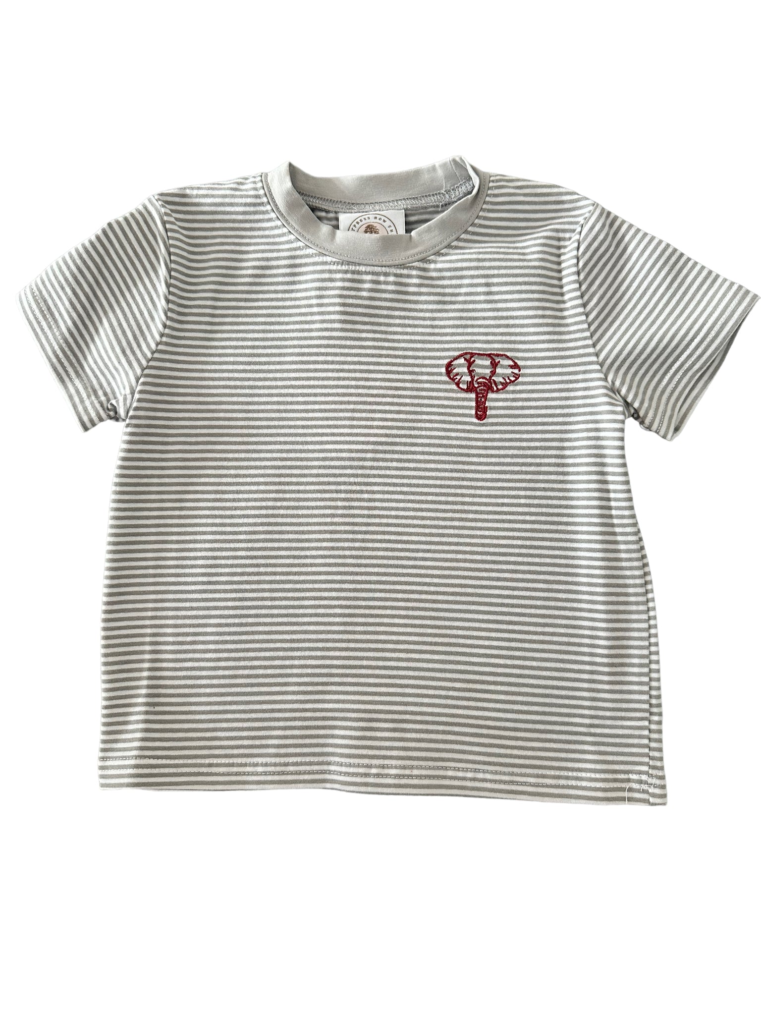 Grey Stripe Elephant Tee