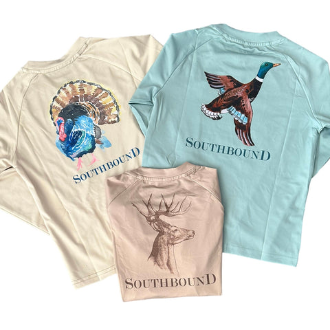 Southbound Long Sleeve Performance Tees