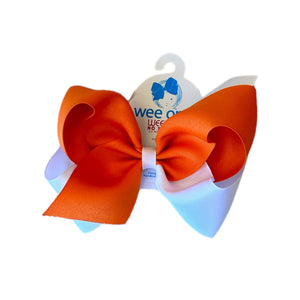 Wee One Gameday Color Block Bow