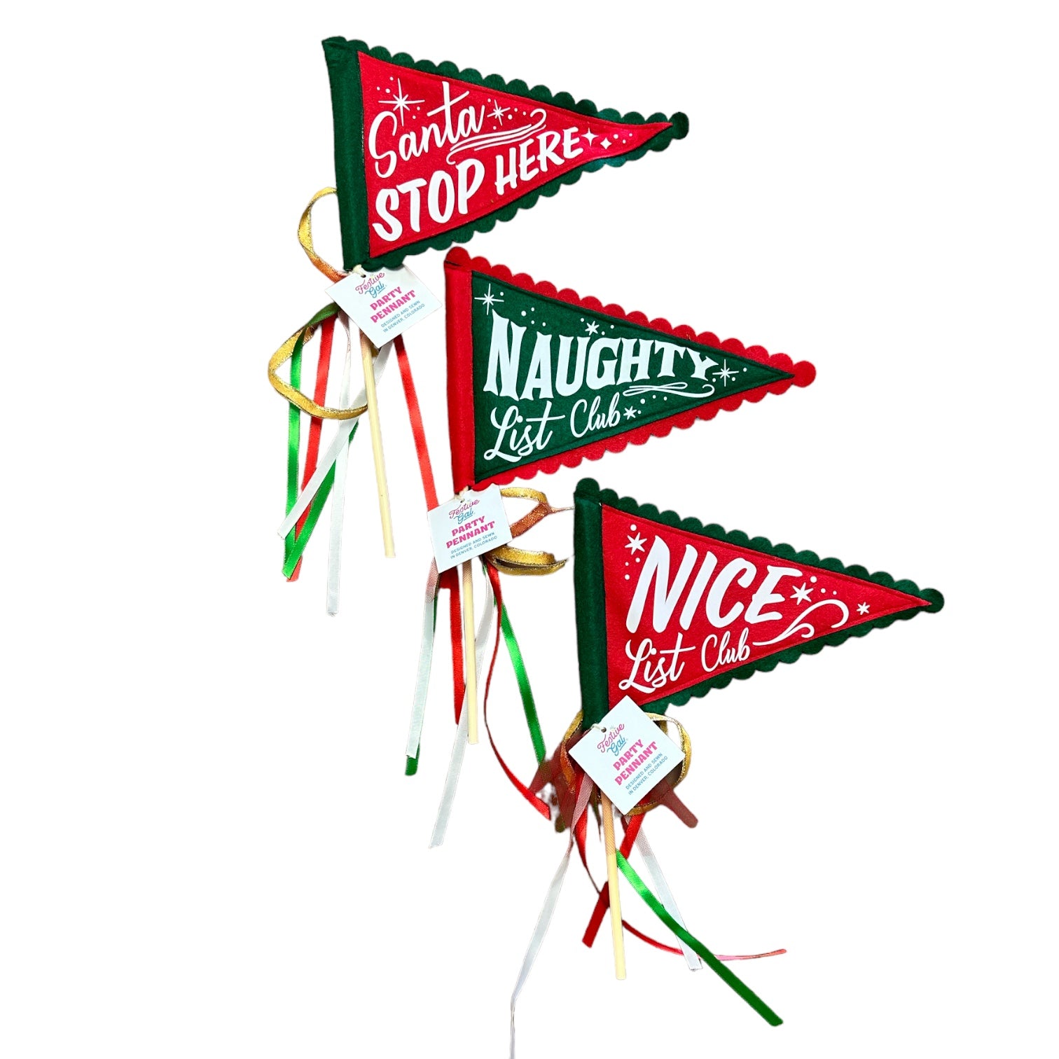 Holiday Pennant Flags