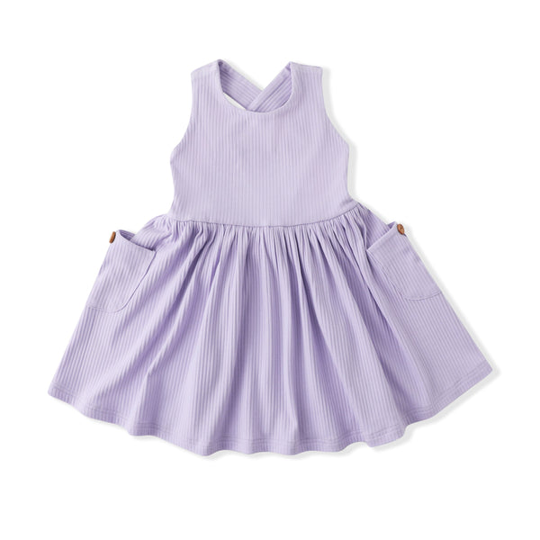 Lilac Ribbed Dress