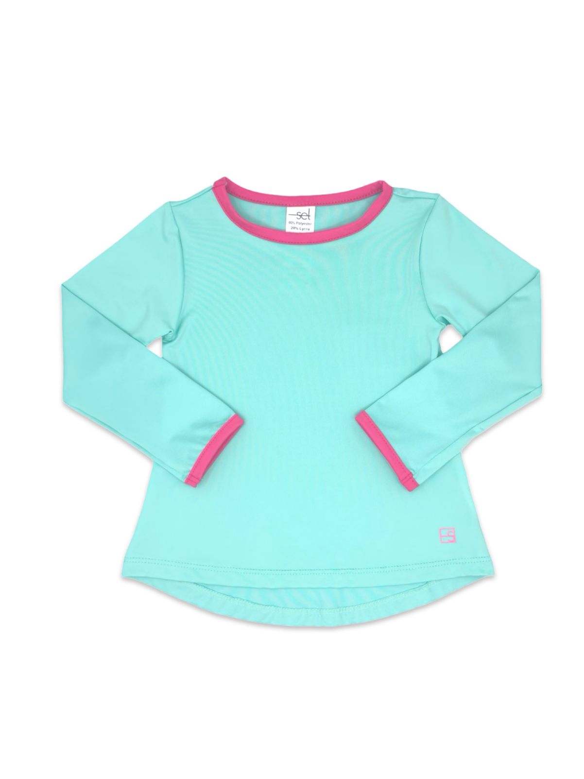 Bridget Tee Turquoise Pink Power