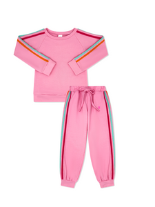 Taffy Pink Savannah Jogger Set