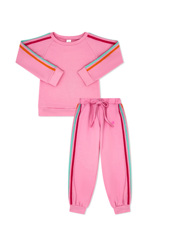 Taffy Pink Savannah Jogger Set