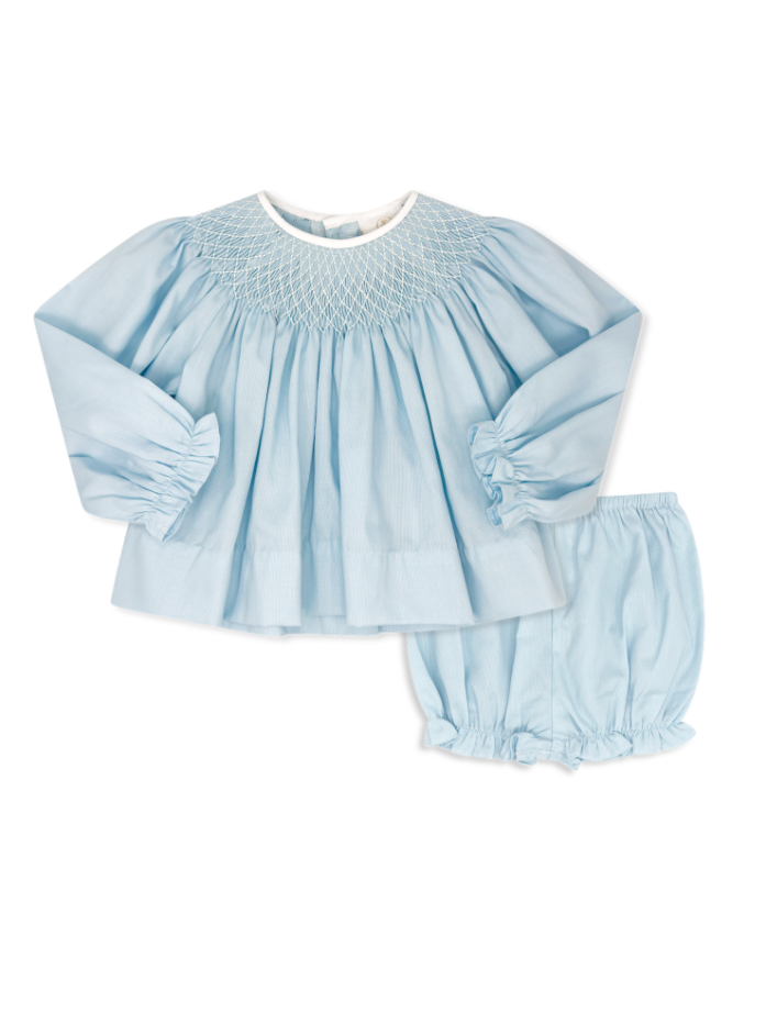 Birmingham Blue Smocked Betsy Set
