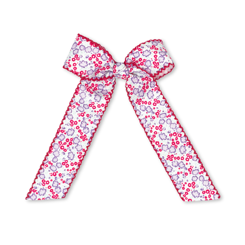 Sweet Pea Floral Lola Long Bow