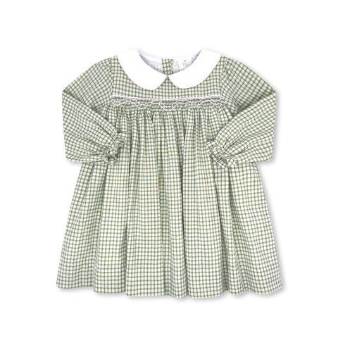 Grove Park Green Windowpane Michelle Dress