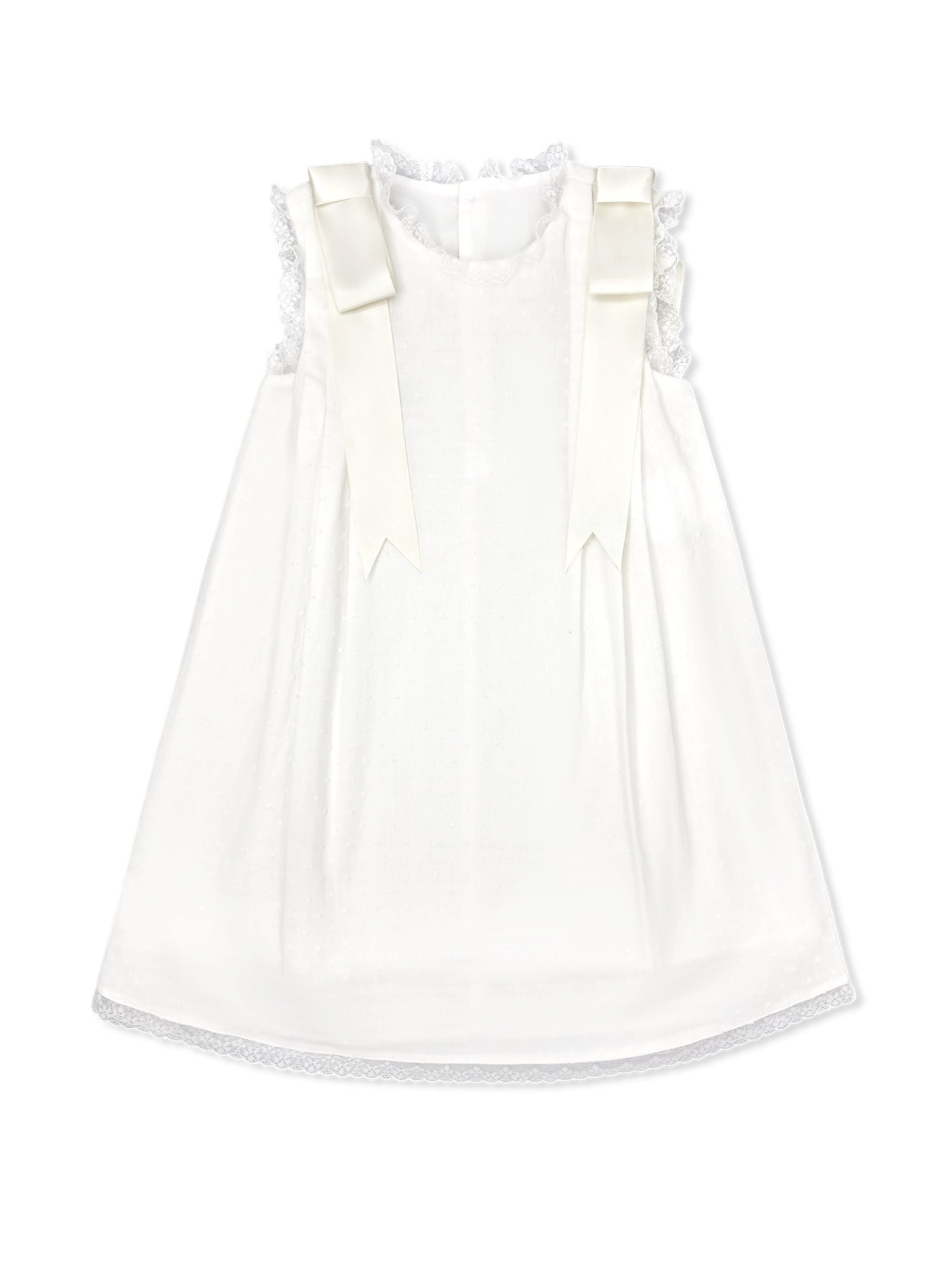 Spring White Swiss Dot Patricia Dress