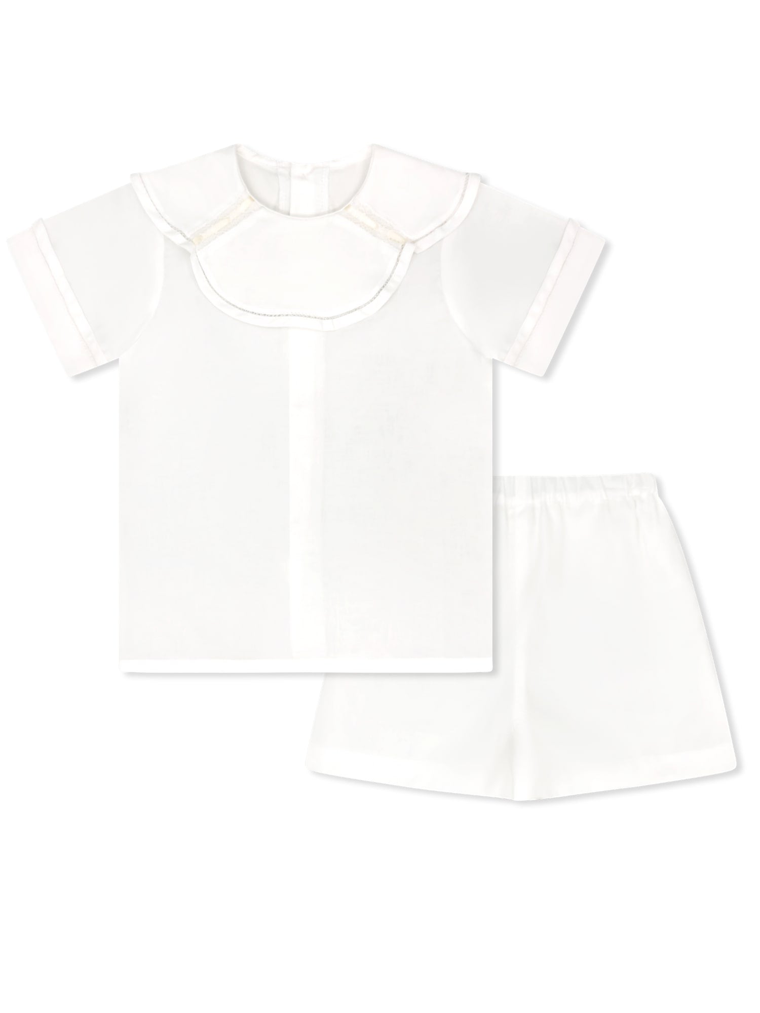 Blessings White Owen Short Set