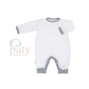 Patty Baby White/Gray Romper