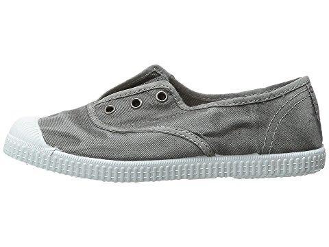 Grey Canvas Laceless Sneaker