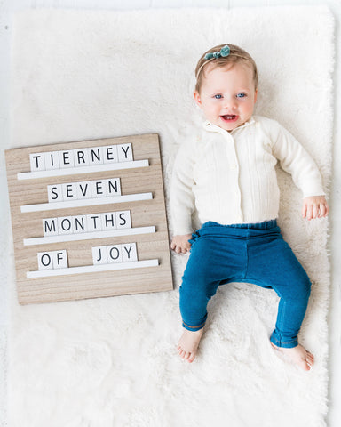 Neutral Wood Tile Letterboard