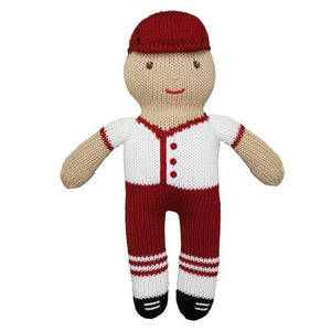 Baseball Player Knit Doll