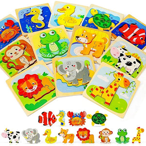 Baby's 1st Wooden Animal Puzzles