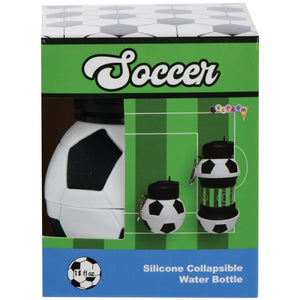 Soccer Ball Collapsible Water Bottle